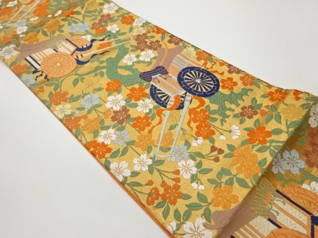 JAPANESE FUKURO OBI / KARA-ORI / WOVEN CARRIAGE